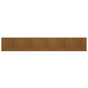 Tappeto del soggiorno | Tappeto Rettangolare Marrone 80x1000 cm in Bamb¨´