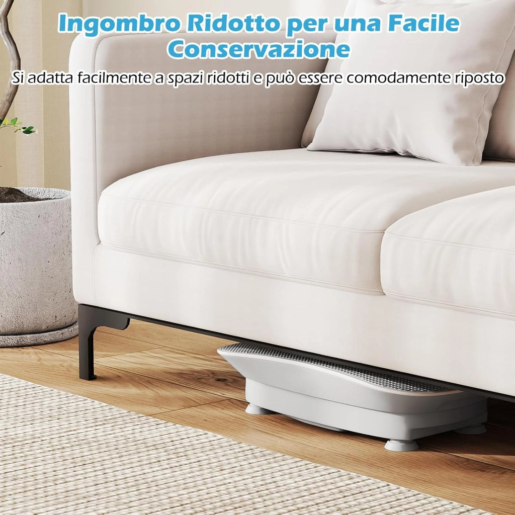 Pedana Vibrante Dimagrante, Piastra Vibrante con 10 Livelli di Vibrazione e Timer, Schermo, Telecomando, Superficie Antiscivolo e 4 Ventose, Allenamento Modellamento Muscolare