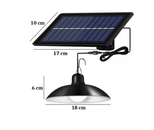 Coppia Lampade a Sospensione Lampadario Faretto Faro Campeggio Energia Solare