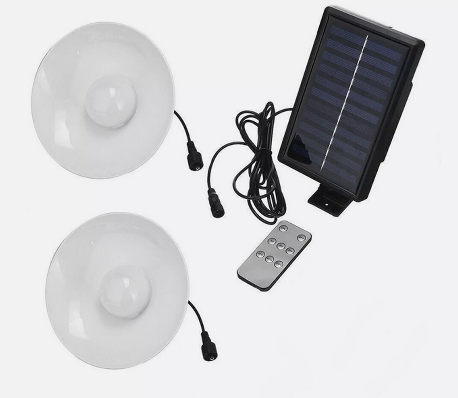 Coppia Lampade a Sospensione Lampadario Faretto Faro Campeggio Energia Solare