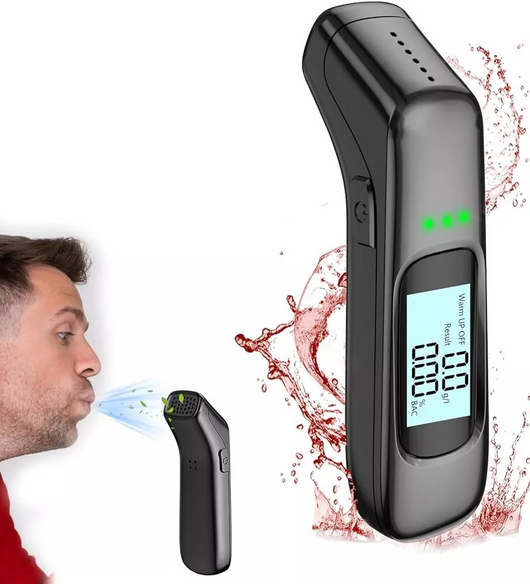 Etilometro Portatile Alcool Test Portatile Display Digitale Chip Alta Precisione