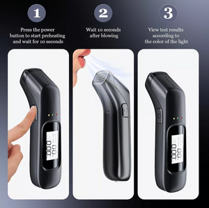 Etilometro Portatile Alcool Test Portatile Display Digitale Chip Alta Precisione