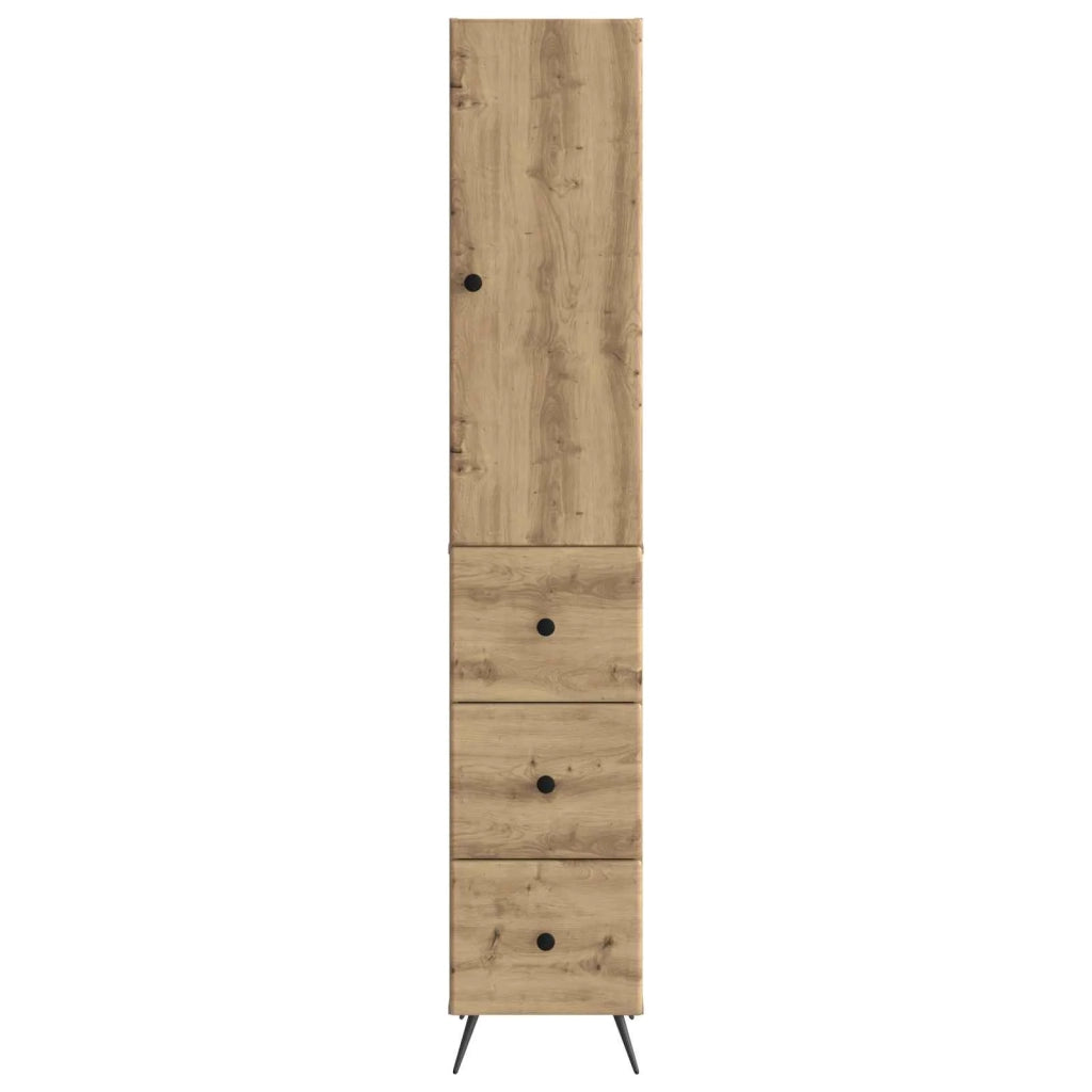 Set di armadi 2 pcs Rovere Artigianale 34,5 x 34,5 x 90 cm