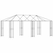 Struttura Gazebo 6 x 3 m Nero Acciaio CFW9870396