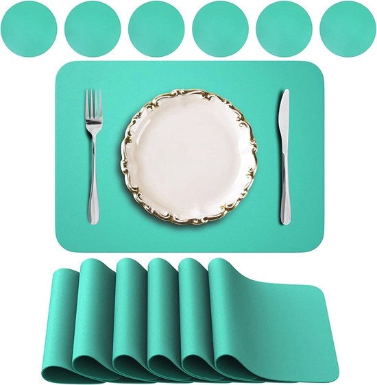 Set di piatti da tavola - Accessori da tavola - Piatti da tavola in stile lussuoso - Tavola - Resistente al calore - Anti-slip - Sottopiatto - Rimovibile