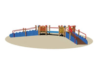 Villaggio Multiactivity 1004 Giochipark legno lamellare EN 1176 880x770x140h cm