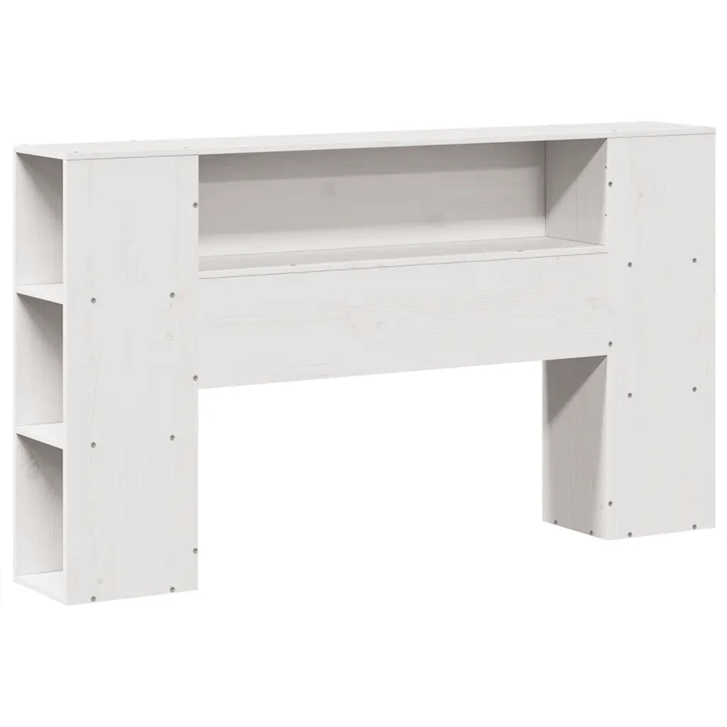 Giroletto senza Materasso-Struttura Letto Bianco 140x200 cm Legno Massello Pino 235969
