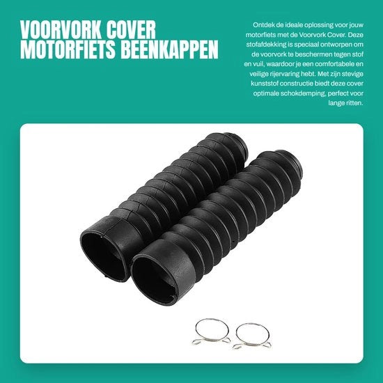 Copertura Avantreno 210,5 mm x 42 mm - Dampening di Shock - Copertura Stoffa Densa - Materiale Resistente in Plastica - Facile da Installare - Esperienza di Guida Comoda - Copertura Avantreno