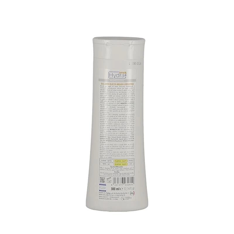 HYDRAVIVA BALSAMO 300 ML ARGAN KERATINA PER CAPELLI TRATTATI E SFIBRATI