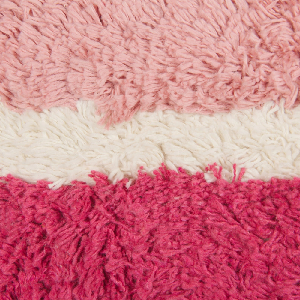 Set di 2 cuscini decorativi in cotone con frange in stile bohémien 45 x 45 cm Accessori decorativi rosa