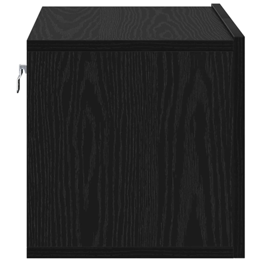 Set mobile TV 2 pz-Set di 2 Credenza per TV Nero 60 x 30 x 30 cm Legno multistrato