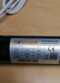 Motore per tapparelle con telecomando 30 Nm - 60Kg (finecorsa elettronici 6 fili)