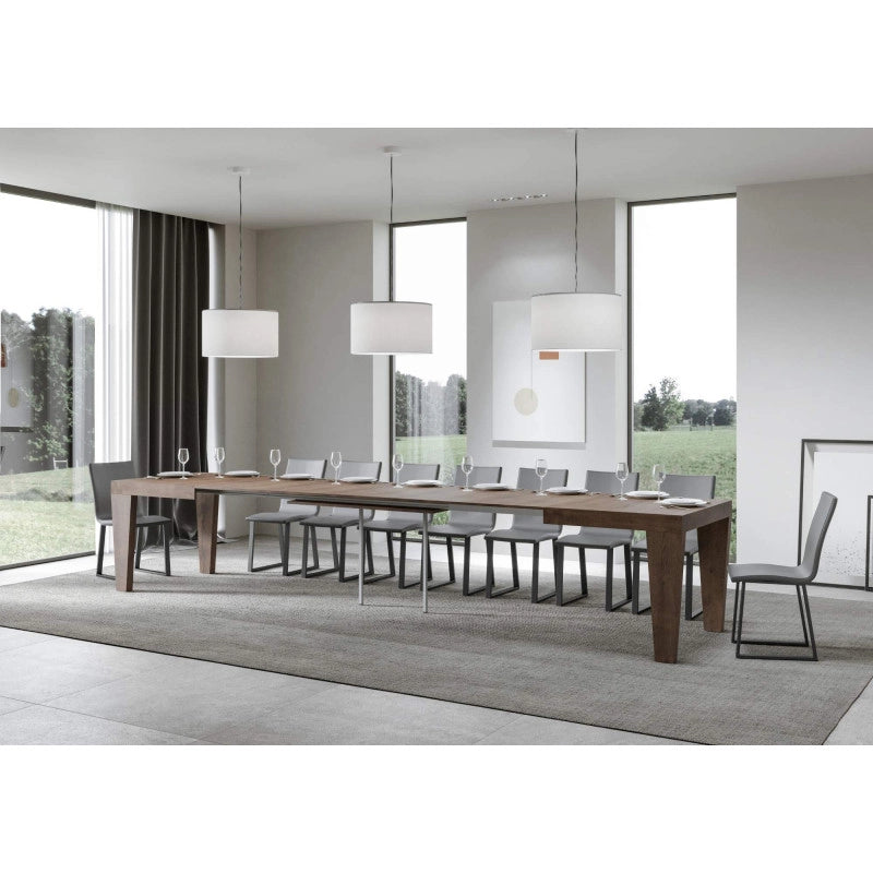 Tavolo allungabile 120/380x90 cm Spimbo - Noce