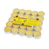 25 CANDELE ALLA CITRONELLA TEALIGHT