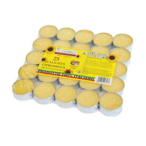 25 CANDELE ALLA CITRONELLA TEALIGHT