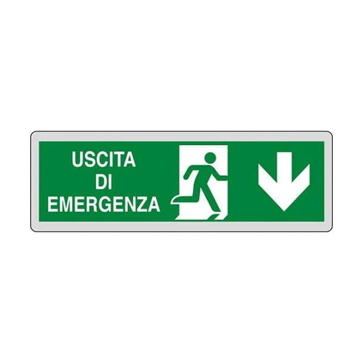 CARTELLO USCITA DI EMERGENZA 30X20