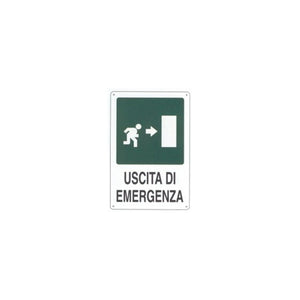 CARTELLO USCITA EMERGENZA DX 30X20