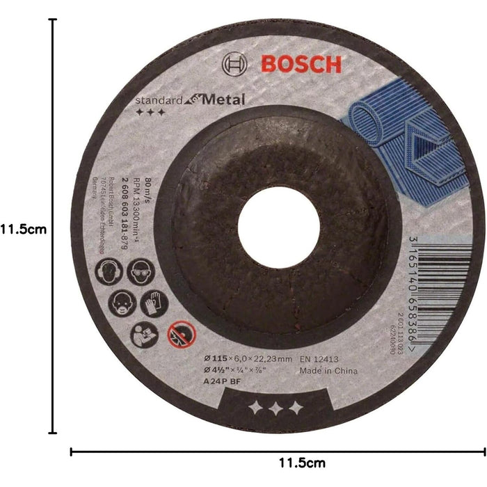 MOLA SBAVO D. 115 X 22,23 X 6,0 MM, C.DEPRESSO, ME