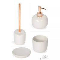 PORTASAPONE CLIZIA D.11XH2CM BIANCO PERLA