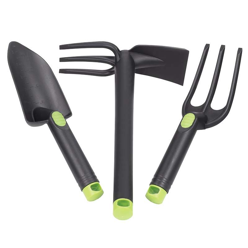 SET 3 ATTREZZI GIARDINAGGIO IN PLASTICA.