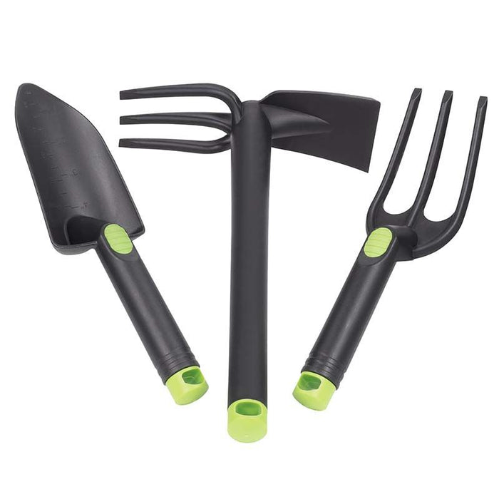 SET 3 ATTREZZI GIARDINAGGIO IN PLASTICA.