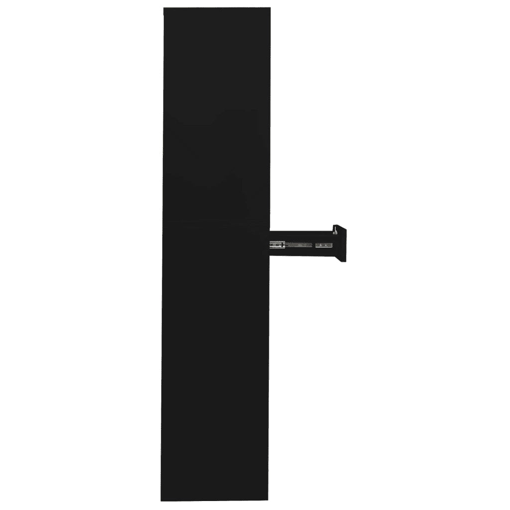 Armadio per Ufficio Nero 90x40x180 cm in Acciaio cod mxl 38366