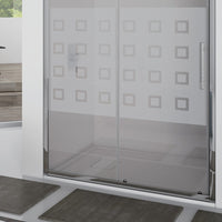 Porta scorrevole 97-101 cm in linea, vetro serigrafato kubo- new plus