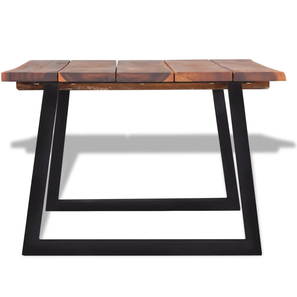 Tavolino da CaffÃ¨ in Legno Massello di Acacia 110x60x40 cm cod mxl 20680