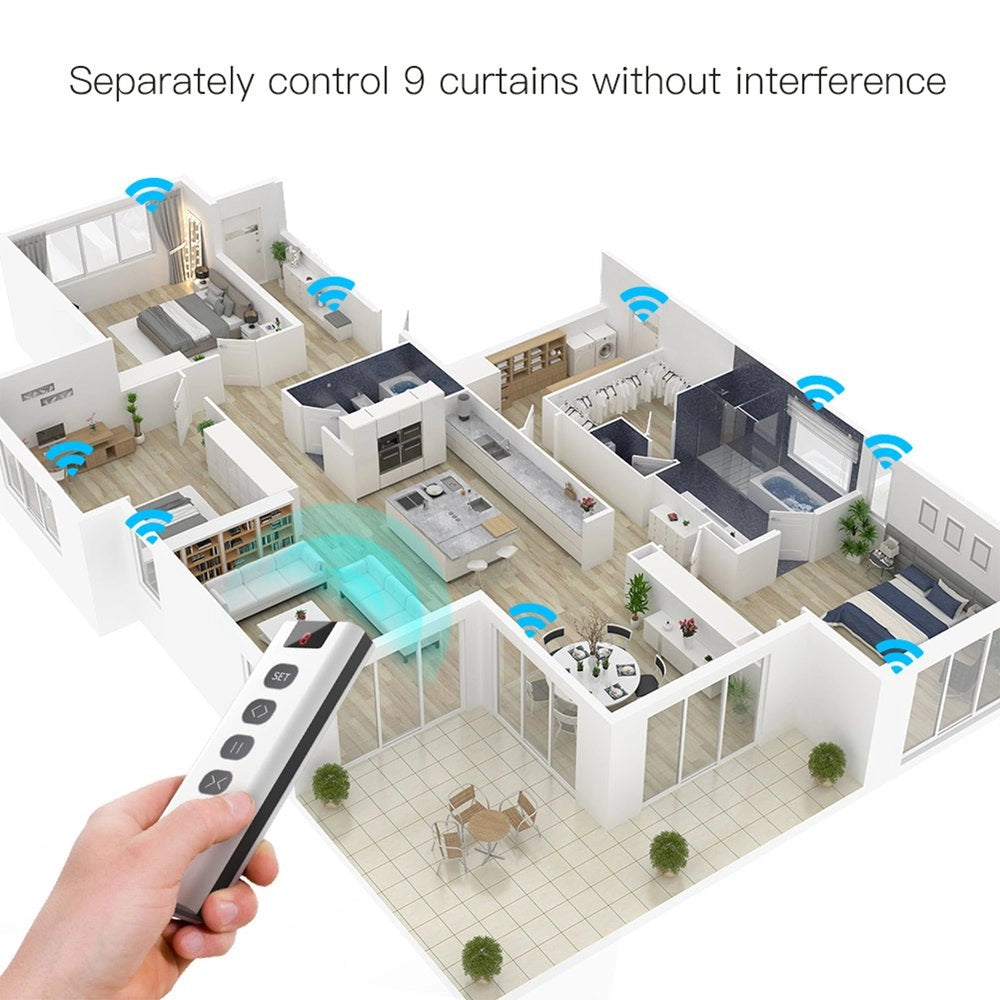 Telecomando Interruttore Wireless RF 433MHz TUYA, Smart Life BATTERIA LR23A , 4 Tasti 9 Scene SH1909