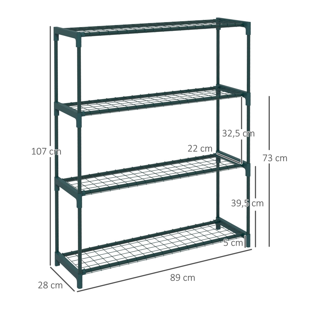Libreria da piante ¨C Zephmum ¨C 89x28x107, verde scuro