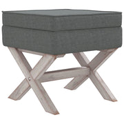 Sgabello contenitore 45 x 45 x 49 cm tessuto grigio scuro 02_0010790