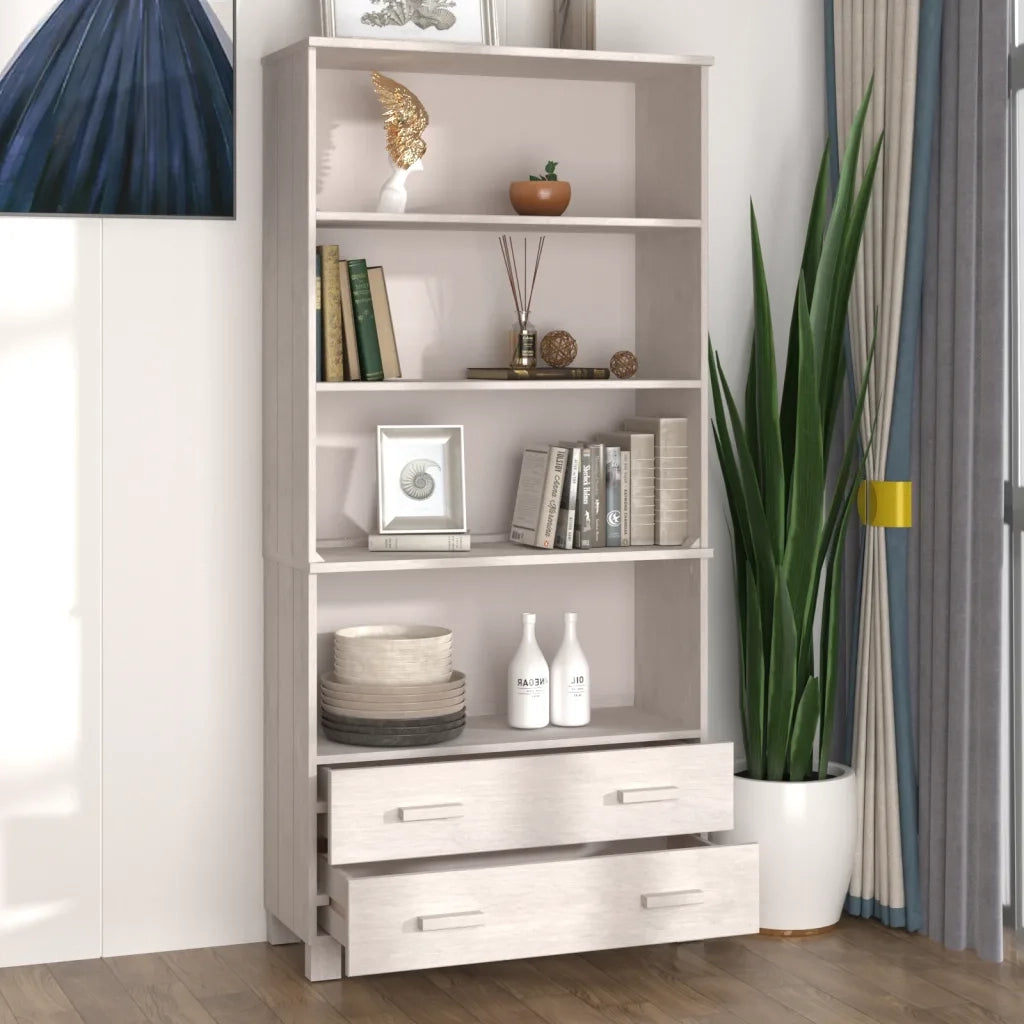 Credenza HAMAR in Legno Massello di Pino Bianca 3100935