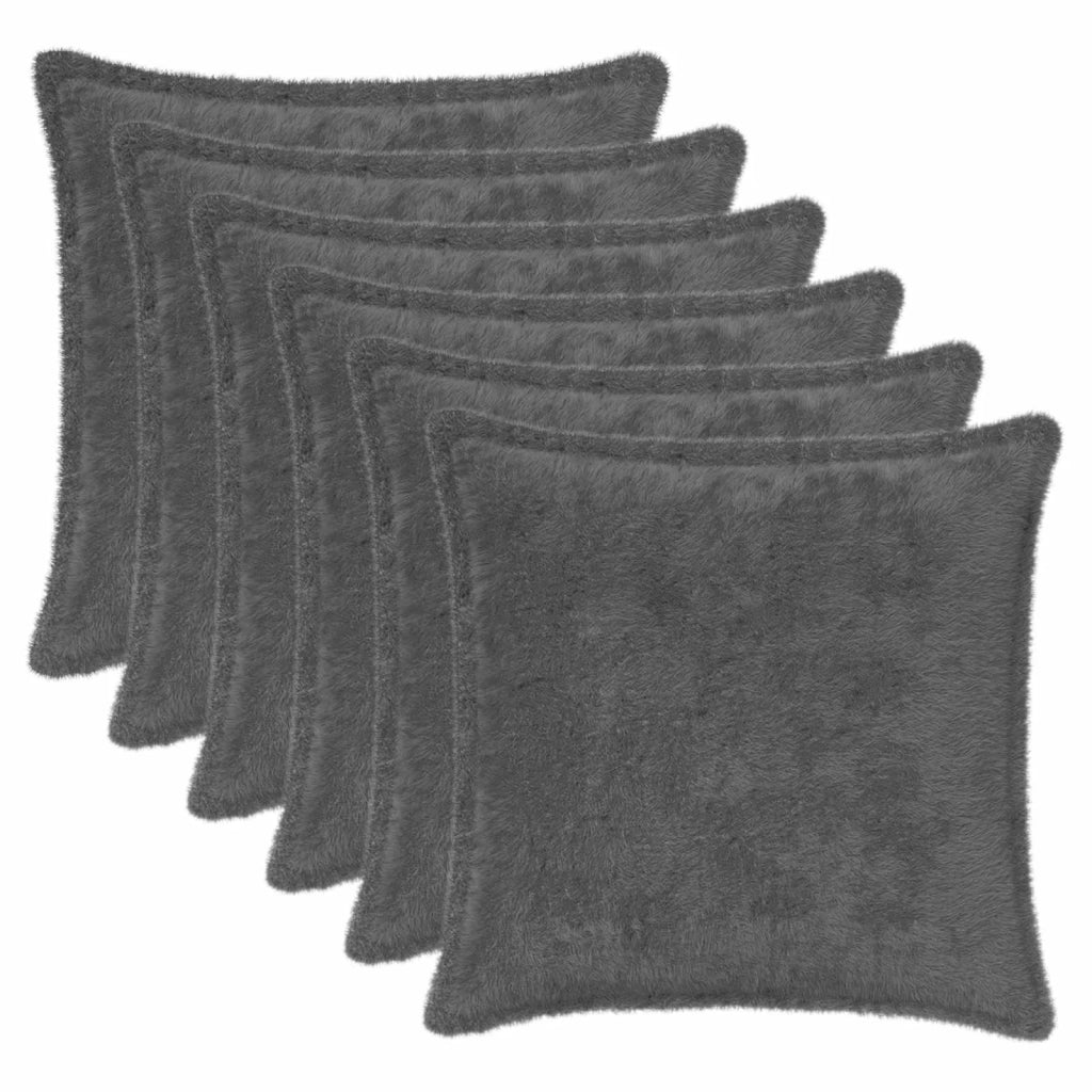Federa 6 pcs HOUTEN Grigio Scuro 45 x 45 cm 918914
