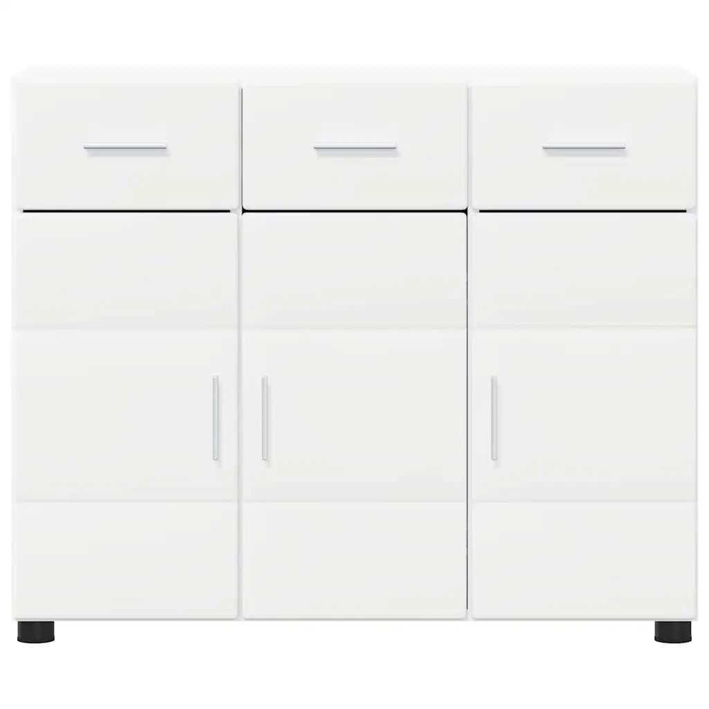 Credenza FLORIN Bianco 88,5 x 30,5 x 73 cm Legno multistrato