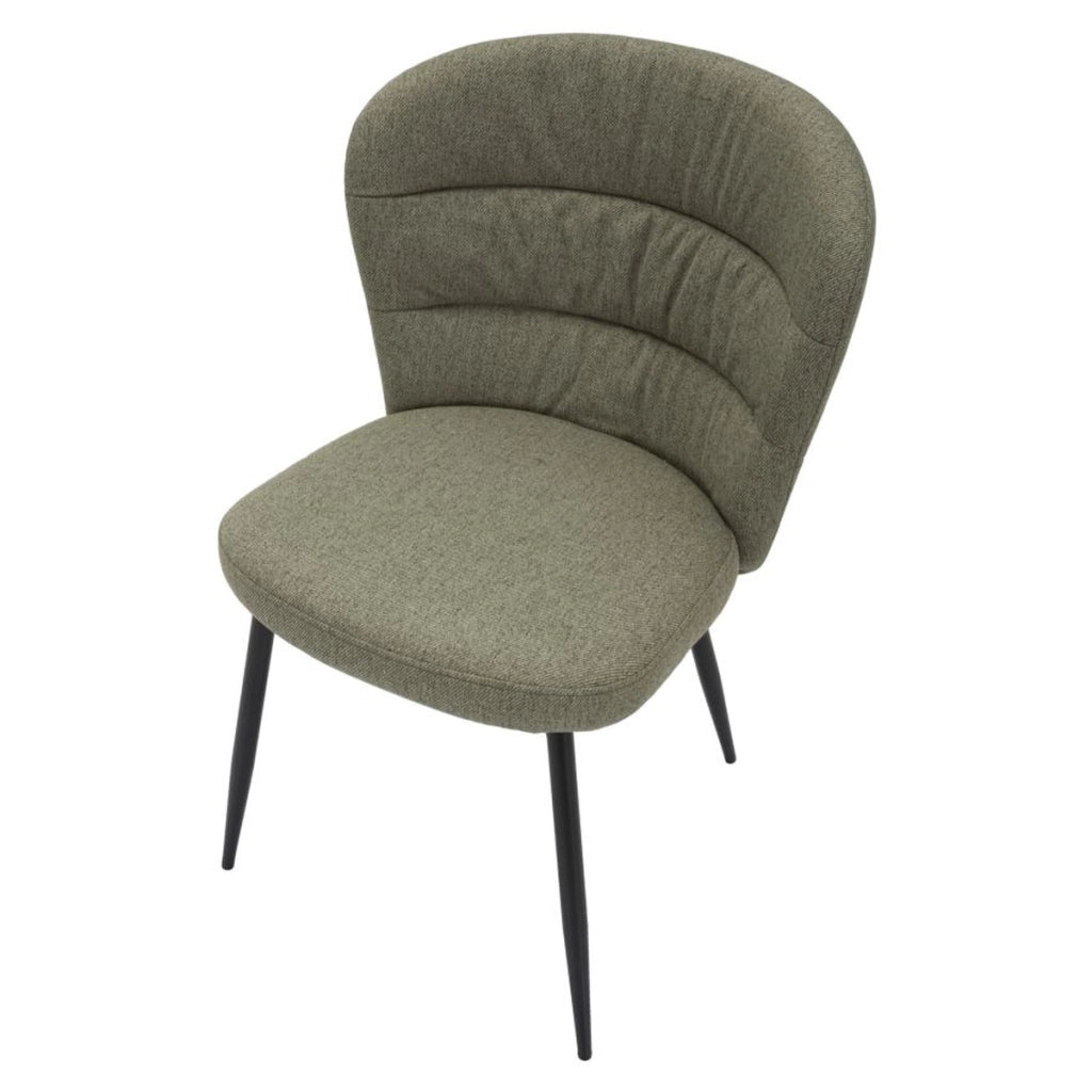 Set di 2 Sedie VKH379, Verde, Metallo, 58x60,5x85 cm