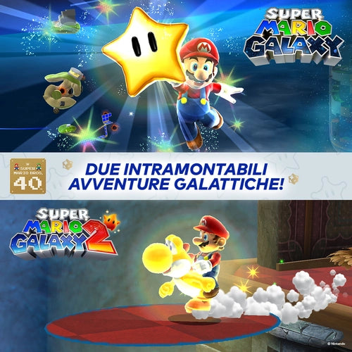 Nintendo Super Mario Galaxy + Super Mario Galaxy 2 Tedesca, DUT, Inglese, ESP, Francese, ITA, Giapponese, Coreano, Portoghese Nintendo Switch