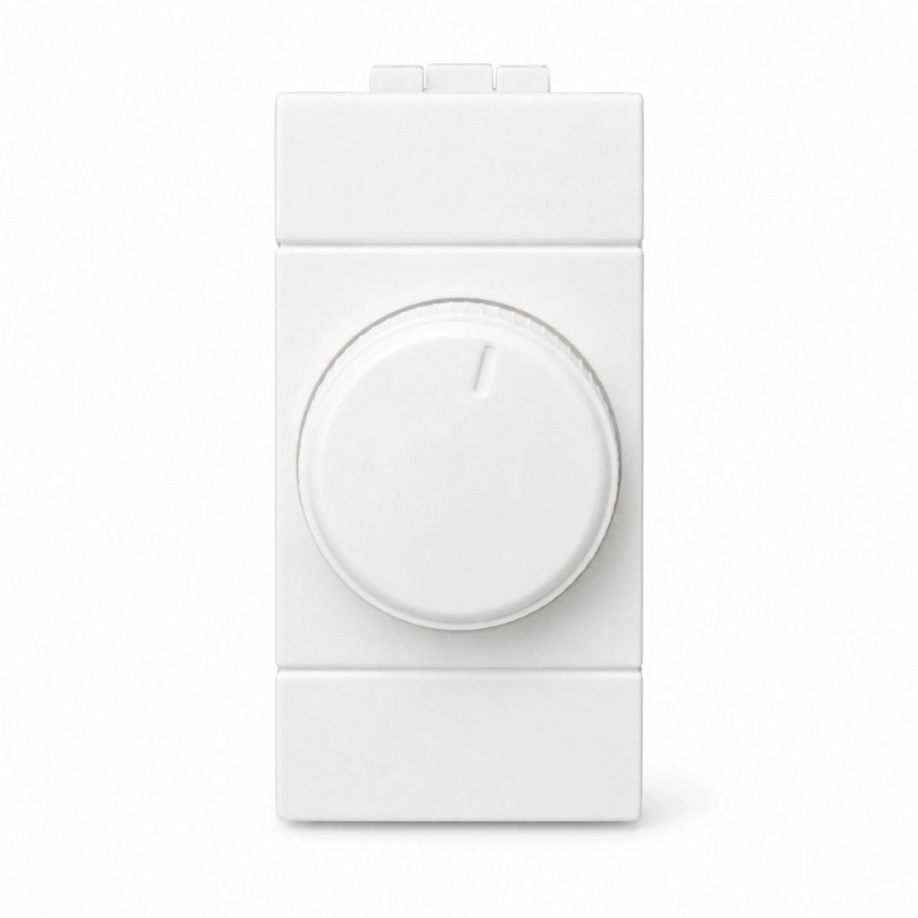 Serie Civile A2ZWORLD MBL Bianco Compatibile Con Bticino Living Light (Regolatore Dimmer A Manopola)