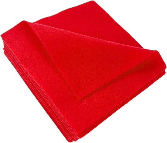 Pannelli di vinile adesivo morbidi e flessibili - 14 mm spessore - 15 x 15 cm - Rosso chiaro