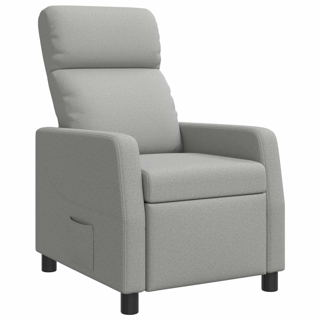 Divano Sedia-Poltrona reclinabile Grigio Nuvola Tessuto 853273