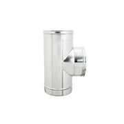 Raccordo inox a t braga mf da 300mm codino f aisi 304