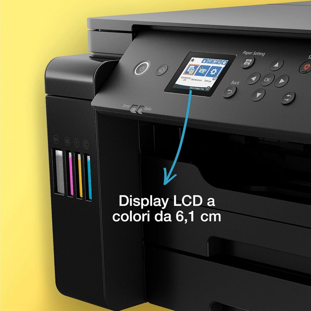 Epson EcoTank ET-16150 Stampante con Serbatoi D’inchiostro | Piccolo Ufficio e Azienda | Wi-Fi | A3+ | Stampa Fronte/Retro | Display LCD 6.1 cm | 3 Anni D'Inchiostro Inclusi