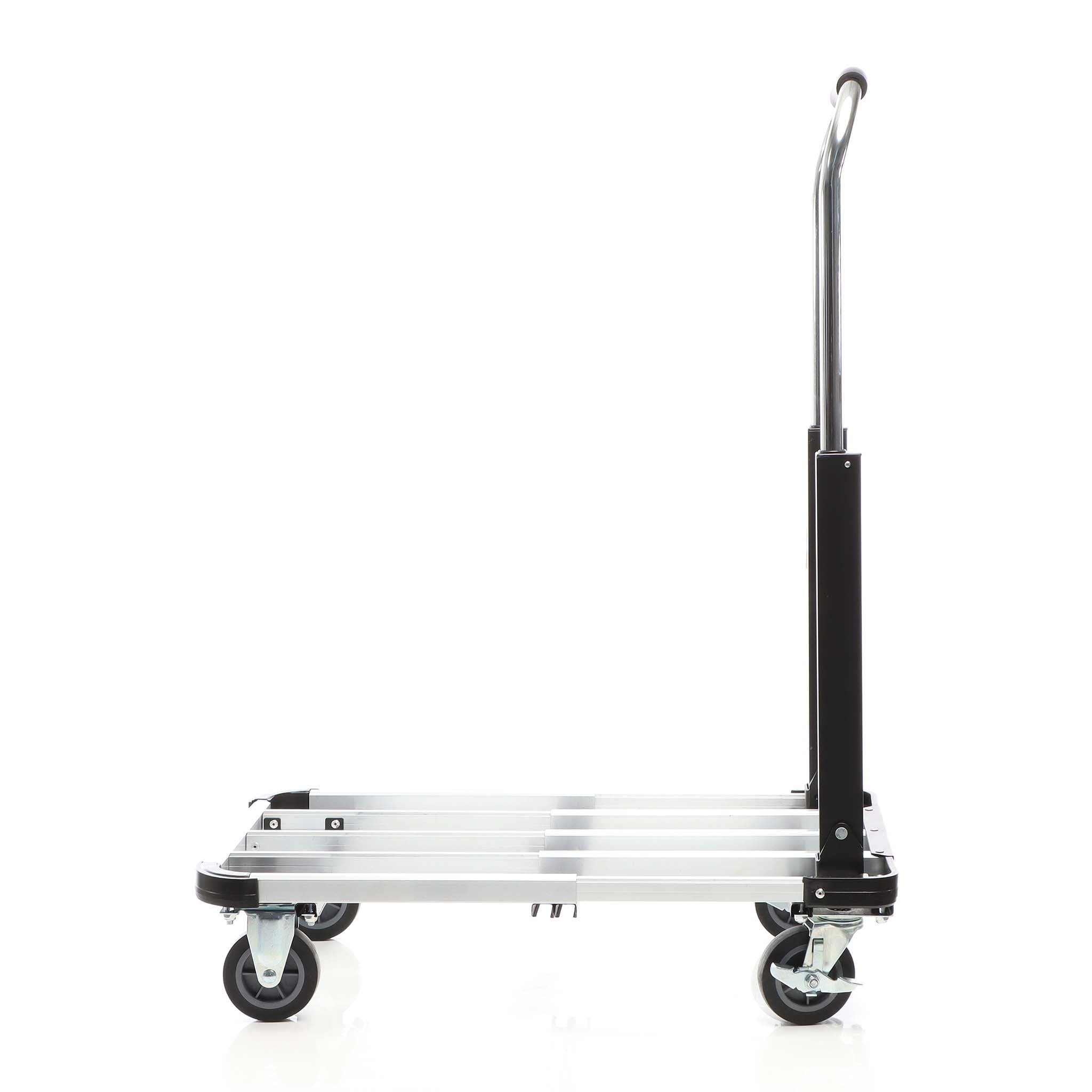 Carrello da trasporto pieghevole max 150kg, allungabile, con freno