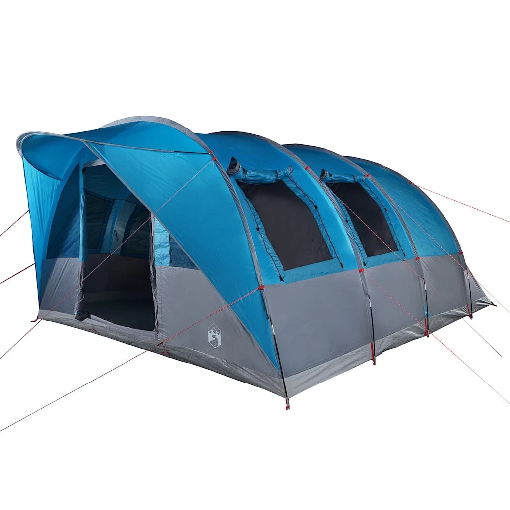 Tenda da Campeggio a Tunnel per 5 Persone Blu Impermeabile 4009423