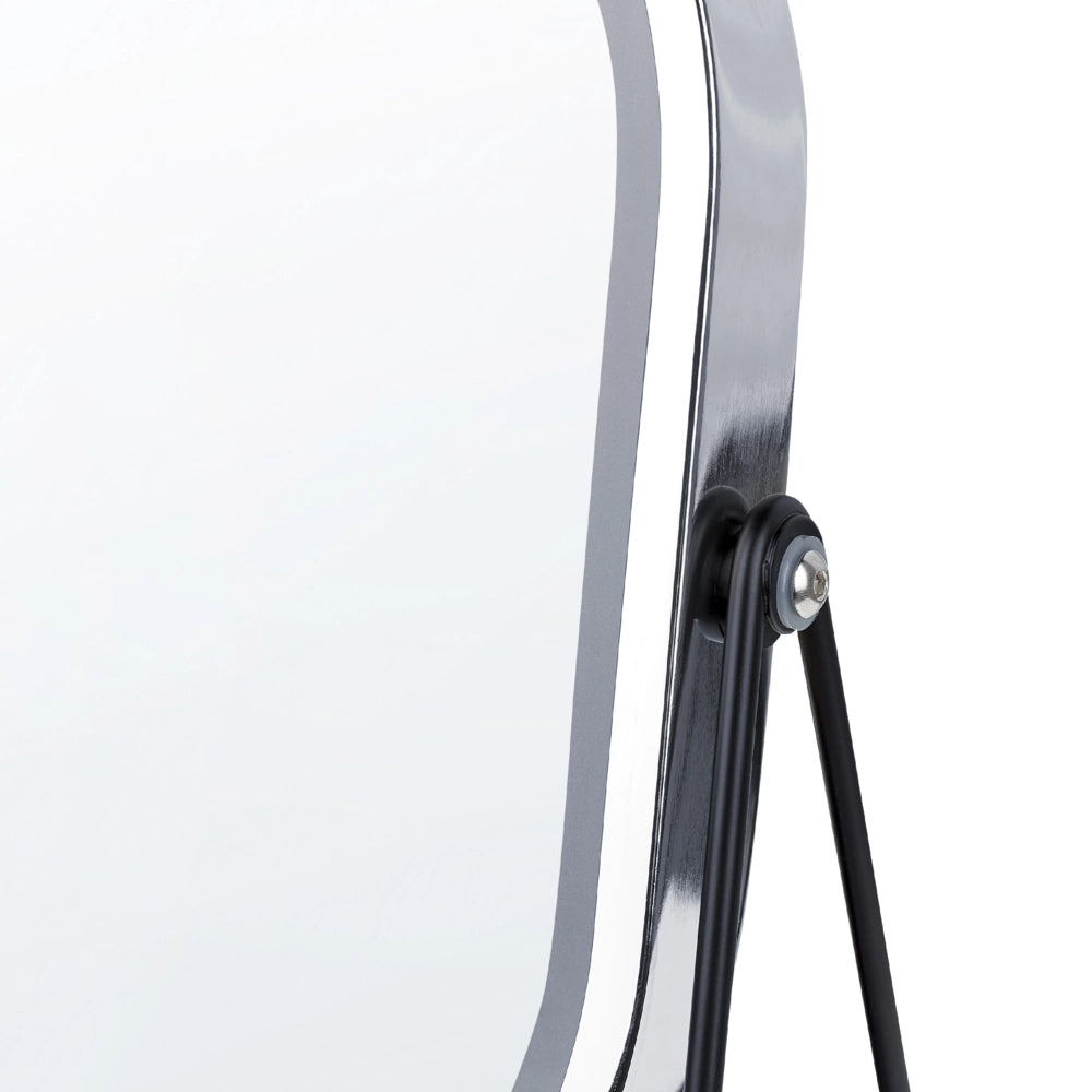 Specchio LED make up da tavolo 20 x 22 cm color argento bagno camera da letto moderno