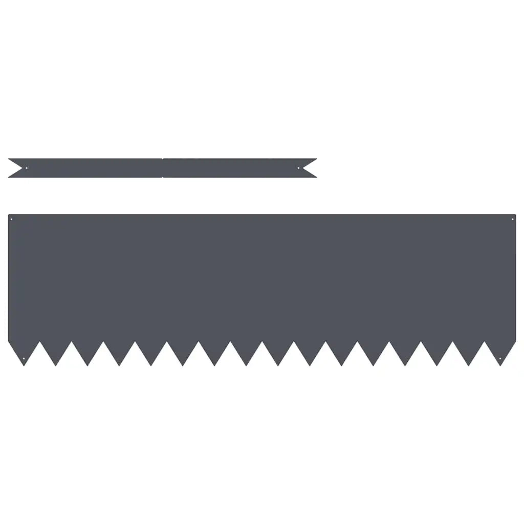 Bordura per Prato 20 pcs Antracite 100 x 0,05 x 30 cm 865972