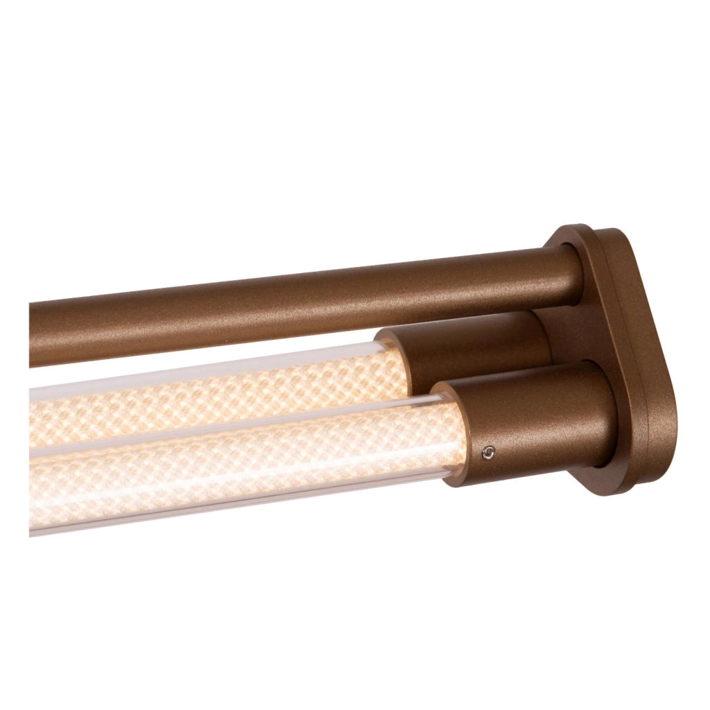 Lampada sospesa JANDERIN LED 2 tubi champagne Lucide