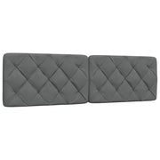 Cuscino Testiera Grigio Scuro 180 cm in Tessuto