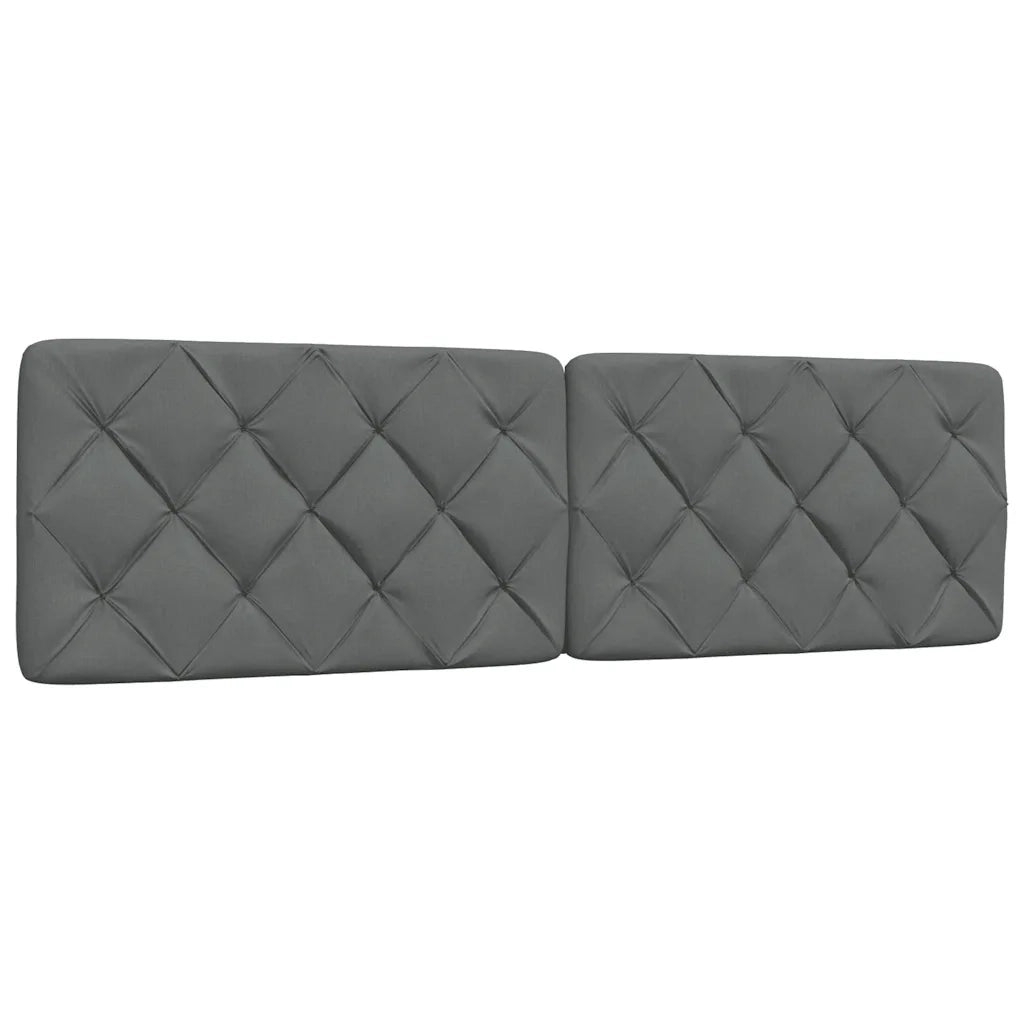 Cuscino Testiera Grigio Scuro 180 cm in Tessuto