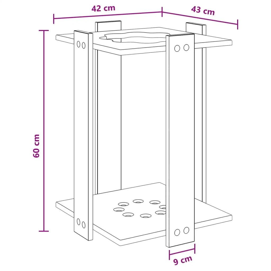 Supporto per stecche da biliardo Legno ingegnerizzato Bianco 8006782