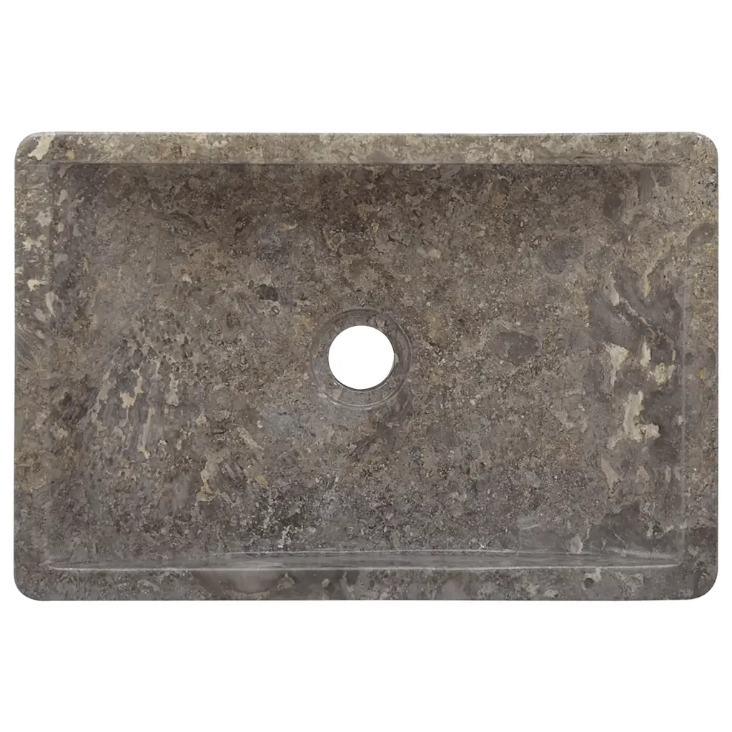 Lavello 45x30x12 cm Marmo Lucido Grigio CFW3965622